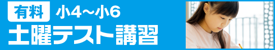 有料 小4～小6土曜テスト講習